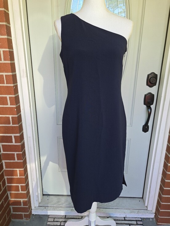 Lauren Ralph Lauren Dresses & Skirts - Lauren Ralph Lauren One Shoulder Dress Navy